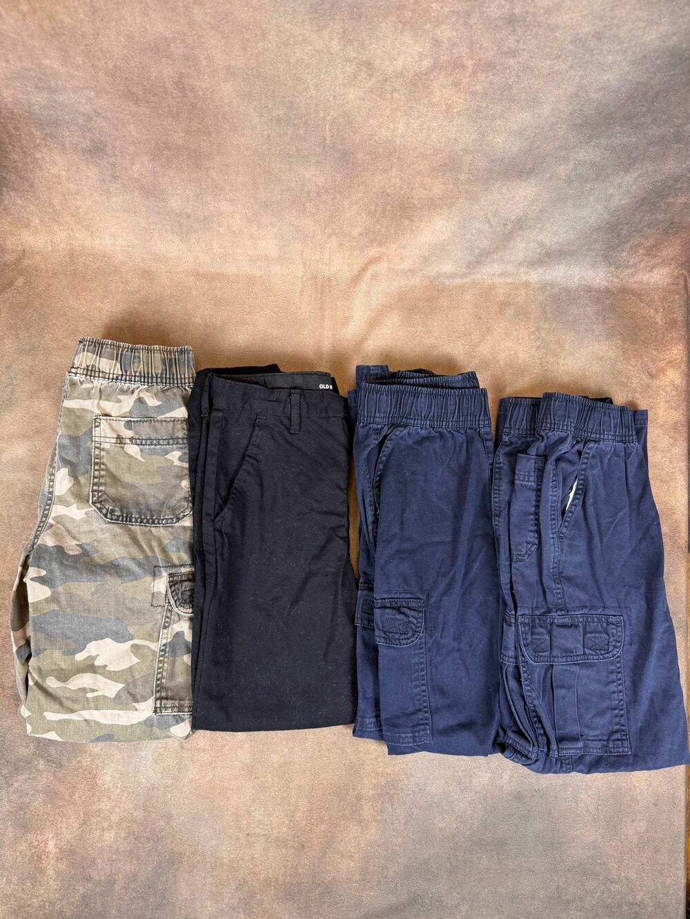 Boys Size 12 Pants Lot Old Navy Children’s Place Cargo Camo 4 Pairs #1152